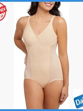 Firm Control Shapewear Bodysuit with Built-In Underwire Minimizer Bra